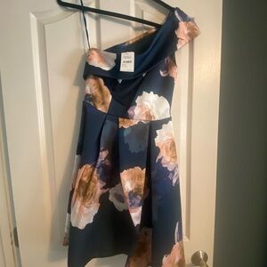 Floral One-Shoulder Dress